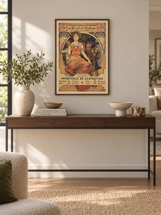 Alphonse Mucha (after) - Exposition Universelle de St. Louis – Manifesto Art Nouveau - 1970s