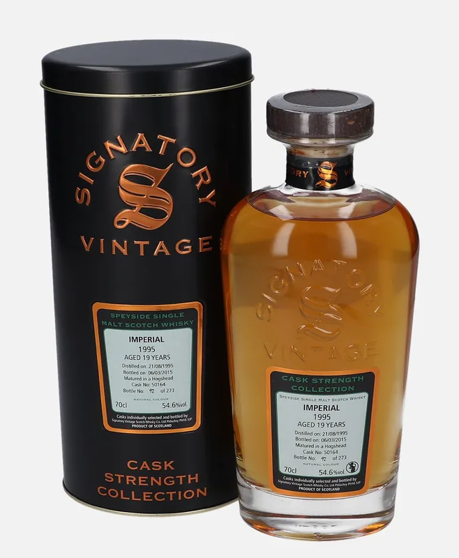 Imperial – 1995 19 Year Old Signatory Vintage Scotch Whisky Co. Cask Strength Collection (70cl, 54.6%)