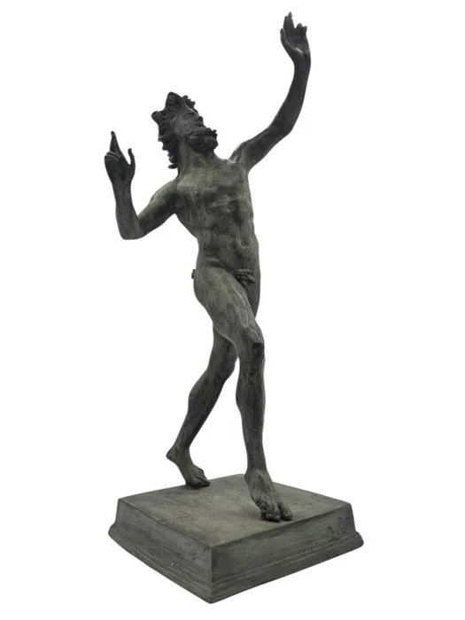 Sculpture, Fauno pompeiano - 68 cm - Bronze