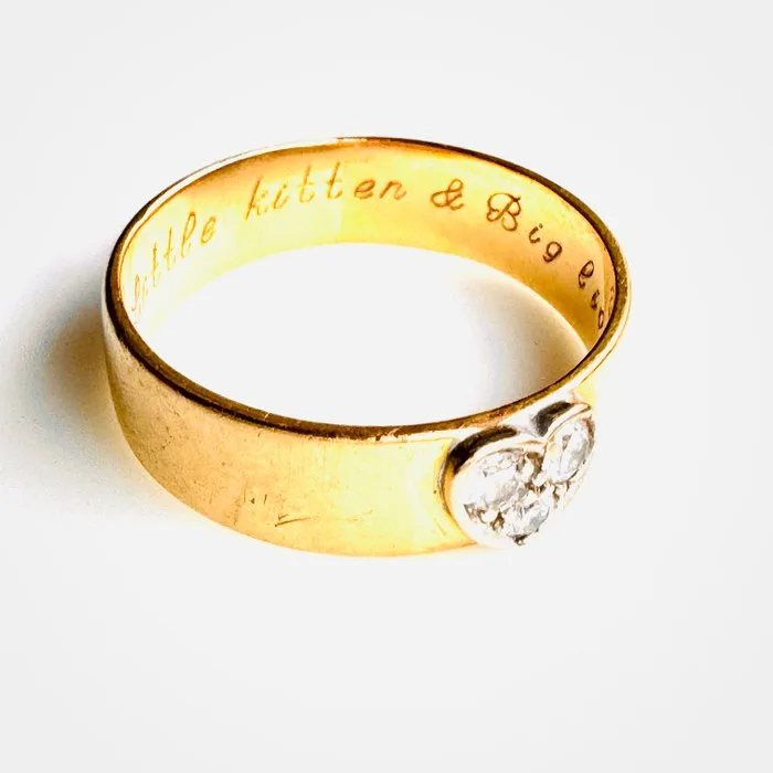 Ring - 18 kt. Yellow gold - 0.24ct. tw. Diamond (Natural)