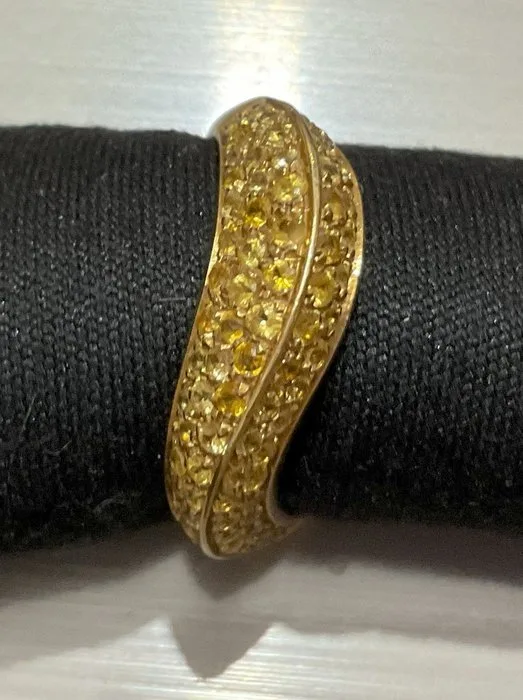 Damiani - Ring - 14 kt. Yellow gold Sapphire
