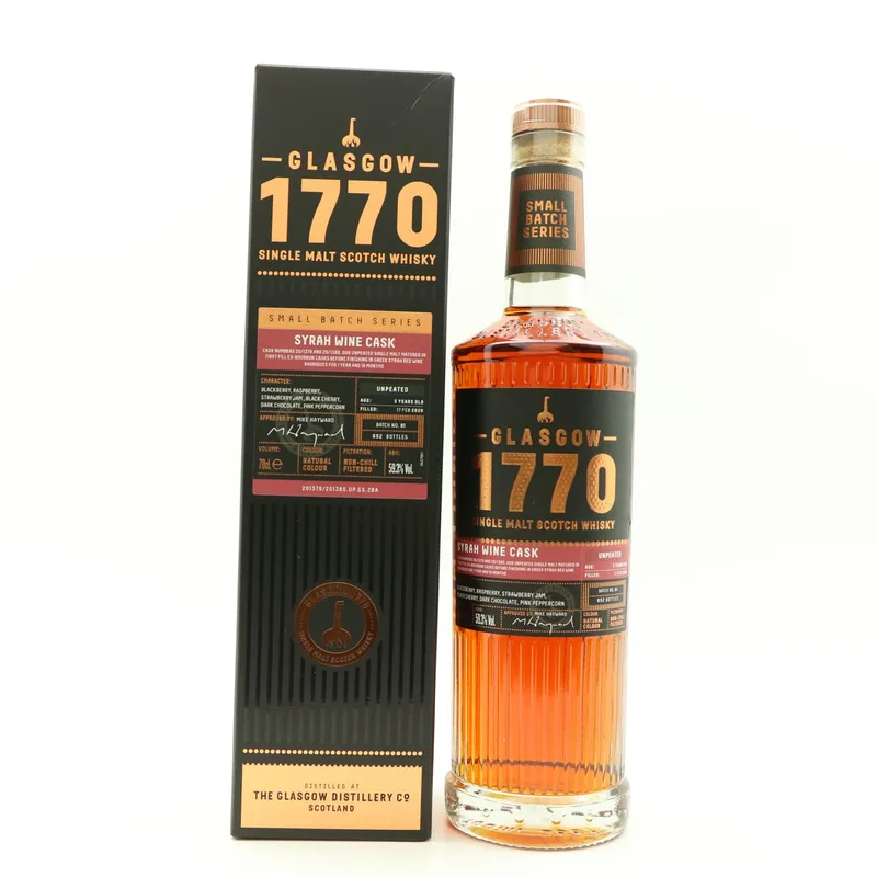 Glasgow – Distillery 1770 2020 5 Year Old Syrah Wine Cask (70cl, 59.3%)