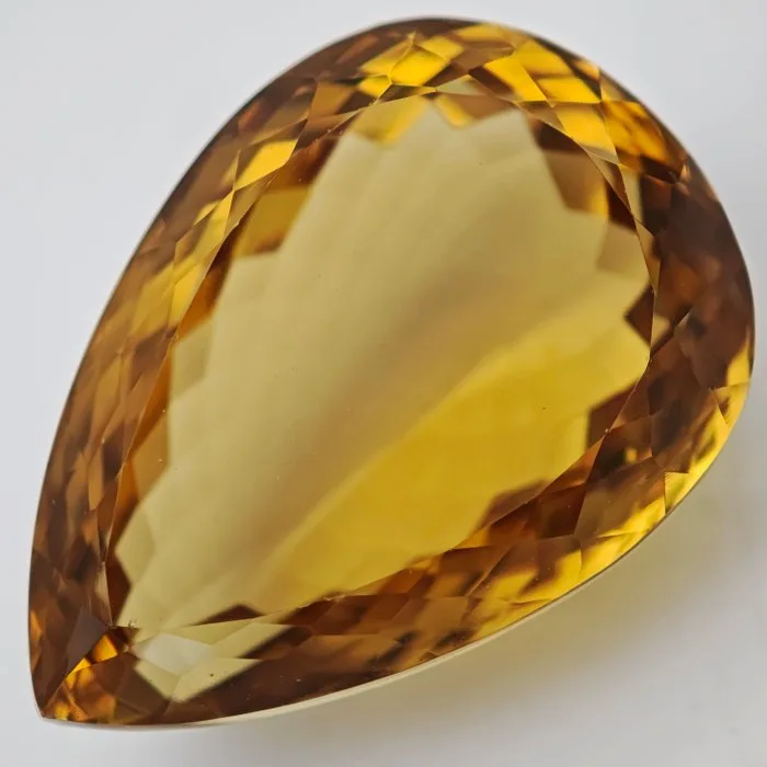 Citrine - 54.34 ct - Antwerp Laboratory for Gemstone Testing (ALGT) - Vivid/Deep Yellow Citrine