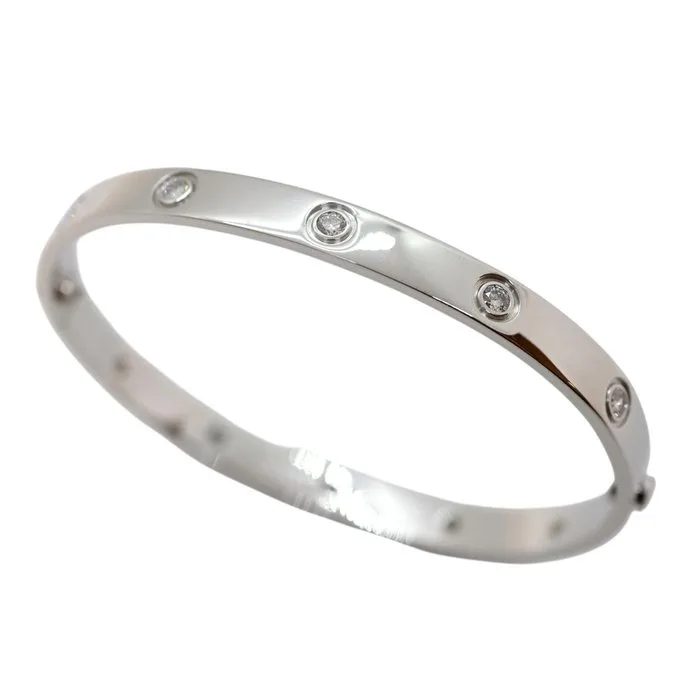 Cartier - Bracelet - Love - 18 kt. White gold - 10 Diamonds