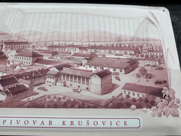 Krušovice Royal Brewery - Advertising sign - Metal