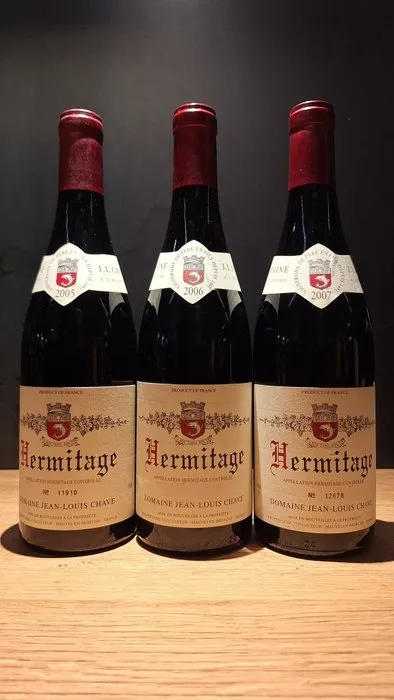 2005, 2006, 2007 Jean-Louis Chave AOC Hermitage - Rhône, Hermitage - 3 Bottle (0.75L)