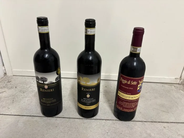 2016 Poggio di Sotto & Renieri 2015, Riserva 2015 - Tuscany - 3 Bottle (0.75L)