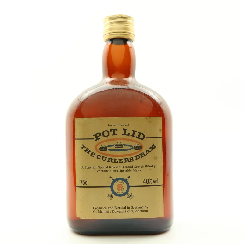 Pot Lid 8 Year Old The Curlers Dram 75cl (75cl, 40%)