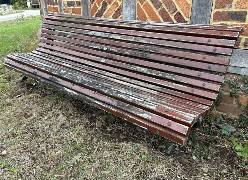 A garden bench