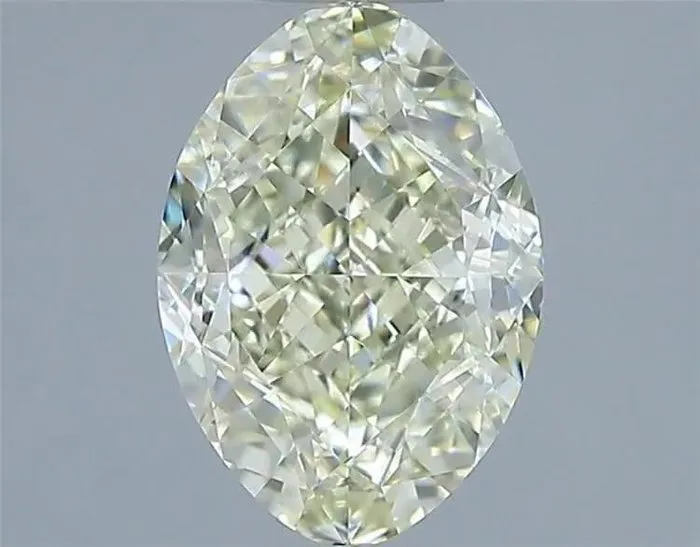 1 pcs Diamond (Natural) - 2.01 ct - Oval - N (tinted) - VVS2 - Gemological Institute of America (GIA)