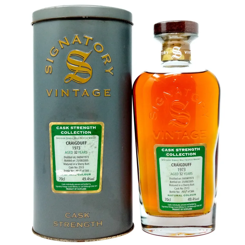 Craigduff – 1973 32 Year Old Signatory Vintage Cask Strength Collection
