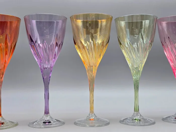 Cristalli Italiani CreArt - Wine glass (6) - Fusion - Crystal - Crystal goblets