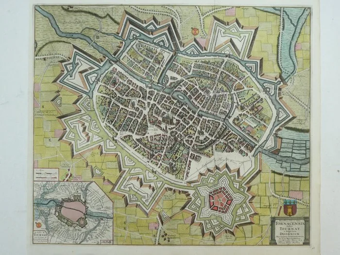 Belgium - Doornik; Pieter Vander Aa - Munitissimae Urbis ac Arcis Tornacensis gallice Tournay et Belgice dictae Doornick - 1701-1720