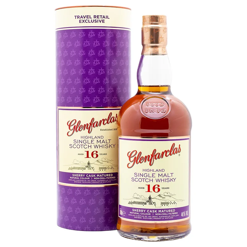 Glenfarclas – Aged 16 Years Travel Exclusive (70cl, 46%)
