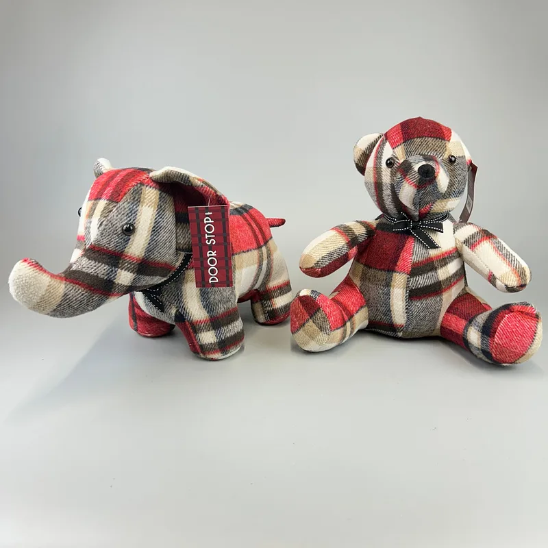 Tartan Animal Doorstops