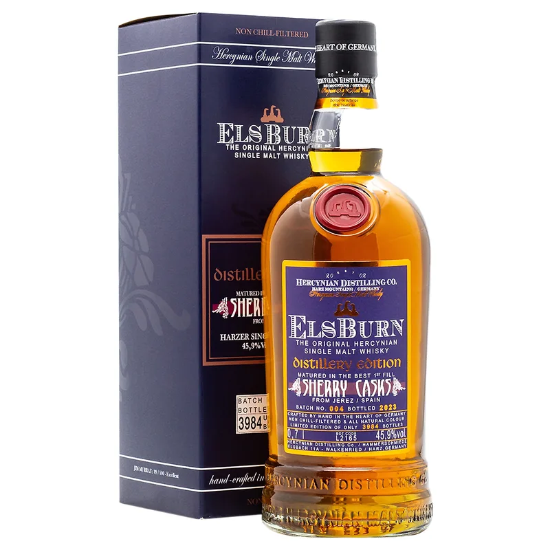 Elsburn – Hercynian Distillery Edition Sherry Casks Batch No. 004 2023 Release (70cl, 45.9%)