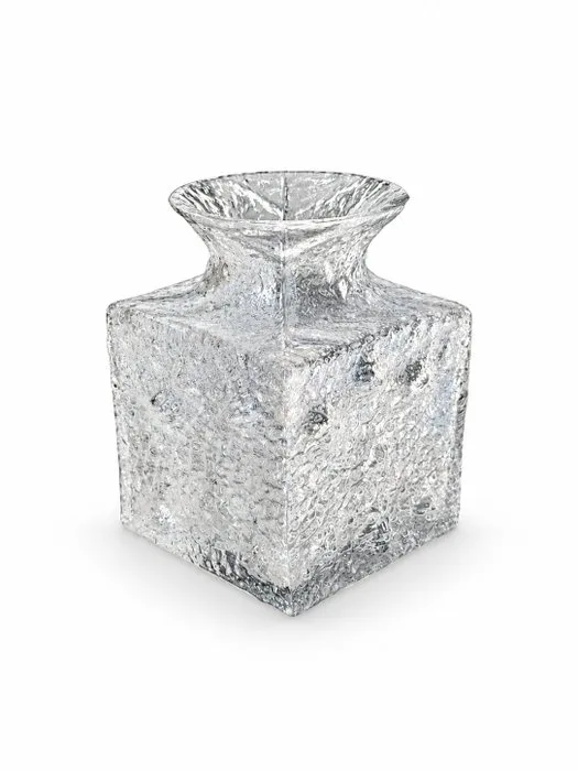 Iittala - Timo Sarpaneva - Vase - Crocus - ice glass