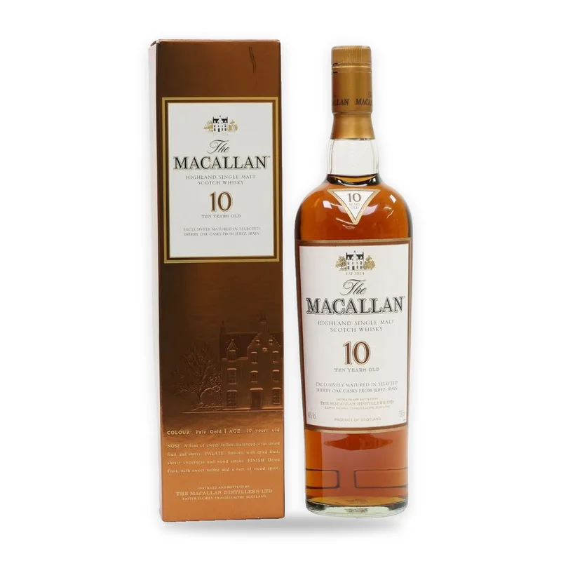 Macallan – 10 Year Old - Sherry Oak (70cl, 40%)