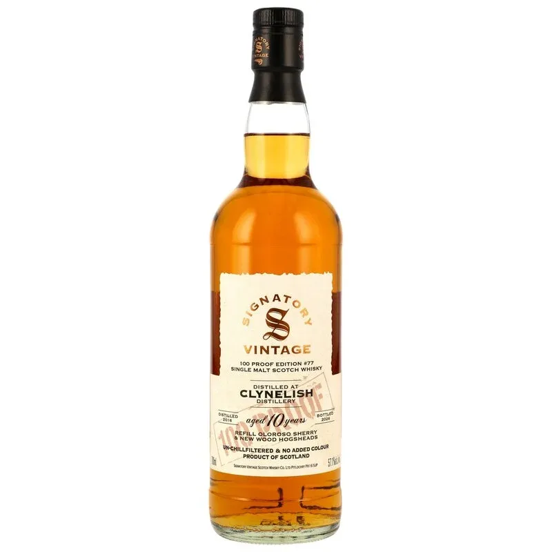 Clynelish – 10 Year Old 2016/2026 Signatory Vintage 100 Proof Edition #77 (70cl, 57.1%)
