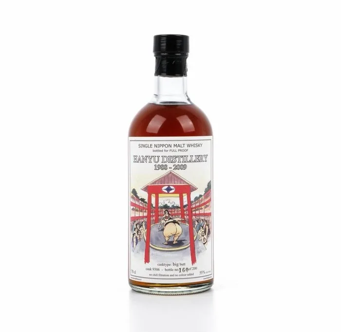Hanyu 1988 Big Butt - Cask no. 9306 - One of 200 - for Full proof - b. 2009 - 70cl