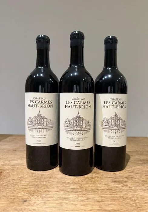 2021 Château Les Carmes Haut-Brion - Pessac-Léognan - 3 Bottles (0.75L)