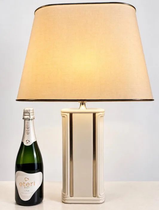 De Schuytenaar - Table lamp - Ceramic, Brass, Steel, Textile - Frans Design