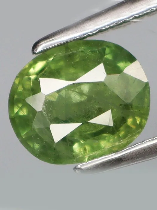 1 pcs Green, Yellow Sapphire - 1.45 ct - Antwerp Laboratory for Gemstone Testing (ALGT)