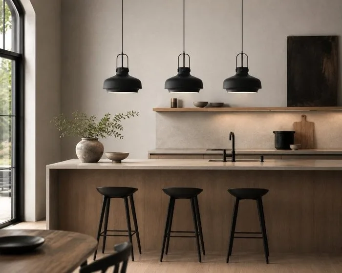 &Tradition - Peter Bundgaard Rützou og Signe Bindslev Henriksen - Pendant ceiling lamp (3) - Copenhagen SC7 Ø35 - Black - Metal - 3 Items