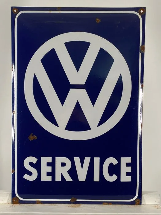 Volkswagen - Enamel sign - 60x40cm - Made of thick steel sheet and enamel