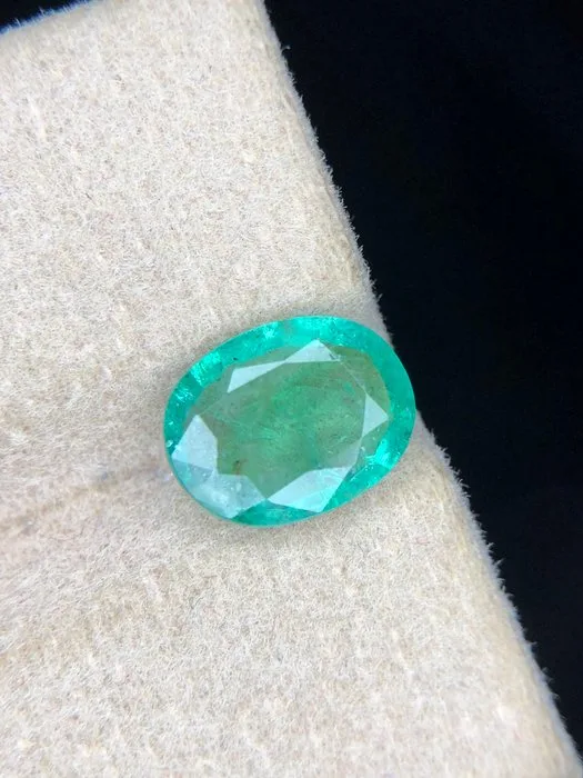 1 pcs Green Emerald - 1.80 ct - International Colored Gemstone Association (ICA GemLab) - Amazing Emerald #1410