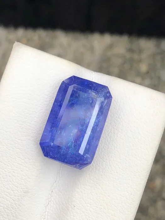 1 pcs Blue, Violet Tanzanite - 14.40 ct - International Colored Gemstone Association (ICA GemLab)
