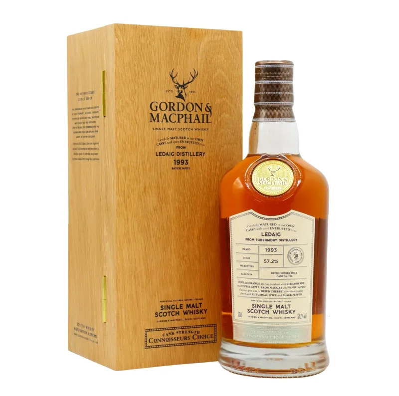 Ledaig – 30 Year Old 1993 Gordon & MacPhail Connoisseurs Choice Single Refill Sherry Butt #706 (2024) (70cl)