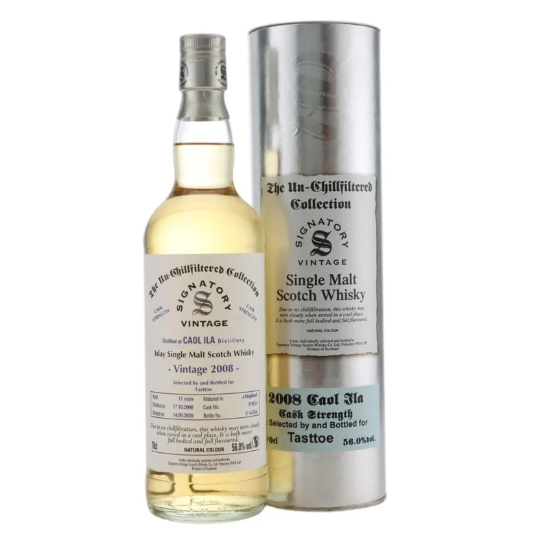 Caol Ila – 2008 Signatory Vintage 11 Year Old Cask Strength / Tasttoe (70cl, 56.00%)