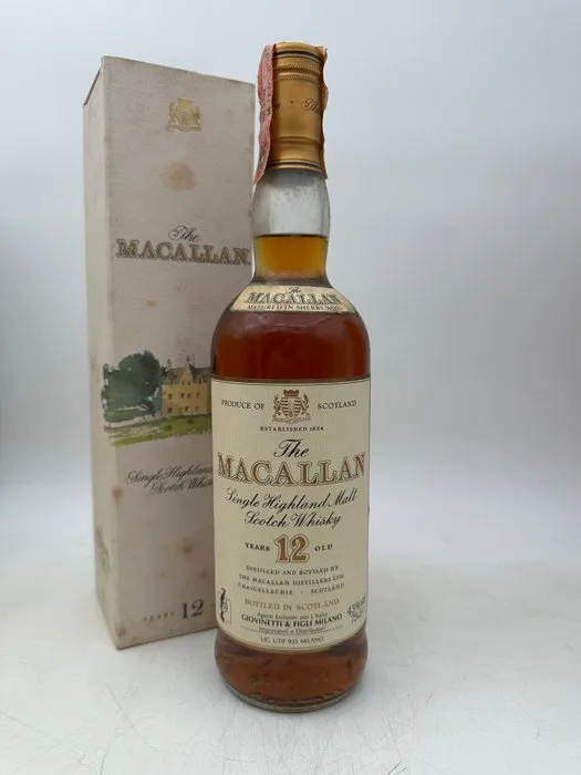 Macallan 12 years old Sherry Wood - b. 1980s - 75cl