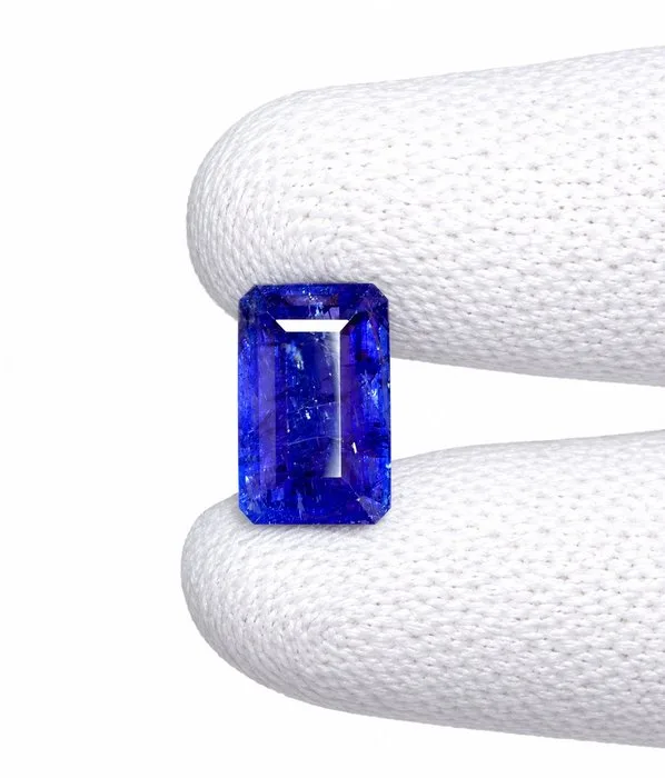 1 pcs Tanzanite - 12.06 ct - Gemological Science International (GSI) - HUGE D BLOCK COLOR