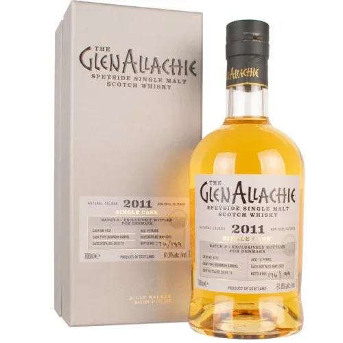 GlenAllachie – 10 Year Old 2011 Batch 3 Bourbon Barrel (61.8%)
