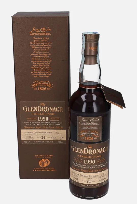 Glendronach – 1990 24 Year Old Single Cask (70cl, 53.8%)