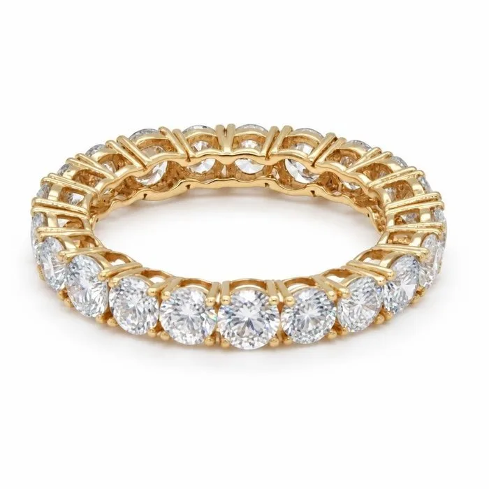 Ring - 14 kt. Yellow gold - 3.33ct. tw. Diamond (Lab-grown)