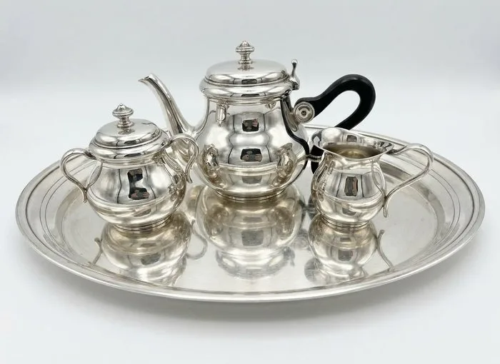 Christofle - Gallia - Coffee and tea service (4) - Bagatelle - Silverplated