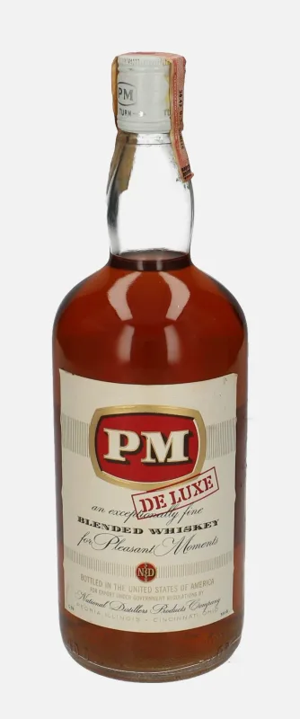 National Distillers' PM De Luxe Blended American Whiskey - 1960s (114cl, 43%)
