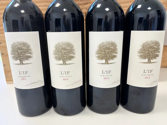 2011 2012, 2013 & 2014 L'If - Saint-Émilion - 4 Bottles (0.75L)