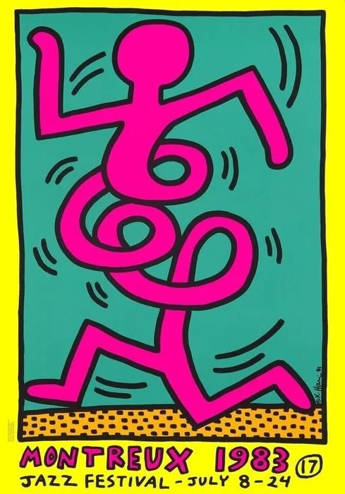 Keith Haring - MONTREUX 1983 Music Festival - 1980s