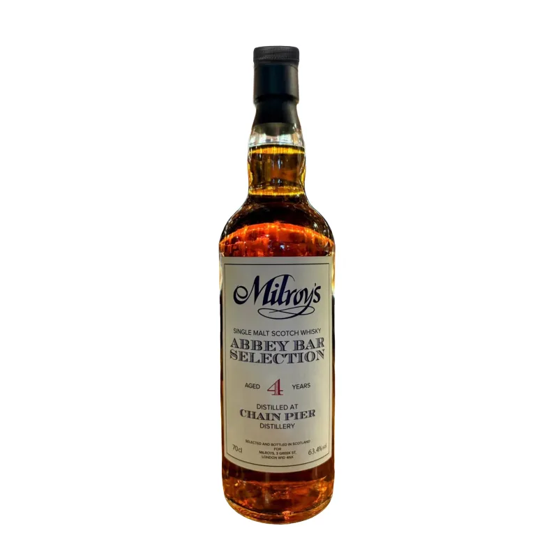 Chain Pier 4 Year Old Single Malt Abbey Whisky Bar Edinburgh (63.4%)