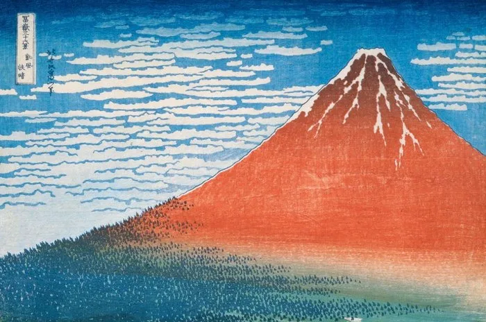 Katsushika Hokusai - “Red Fuji, 1830-1832”