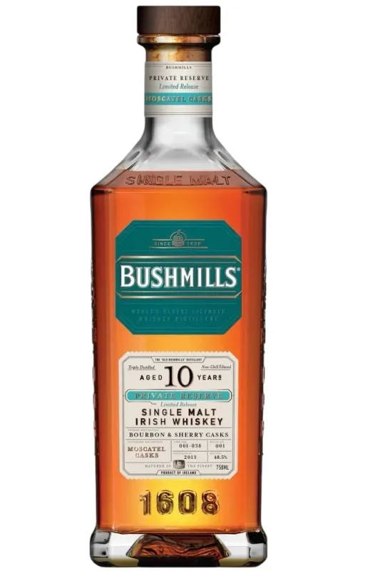 Bushmills – Private Reserve 10 Year Old Moscatel Casks Single Malt Irish Whiskey
