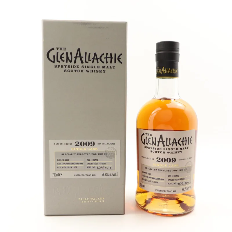 Glenallachie – 2009 11 Year Old Single Cask #5000 for UK (70cl, 58.3%)
