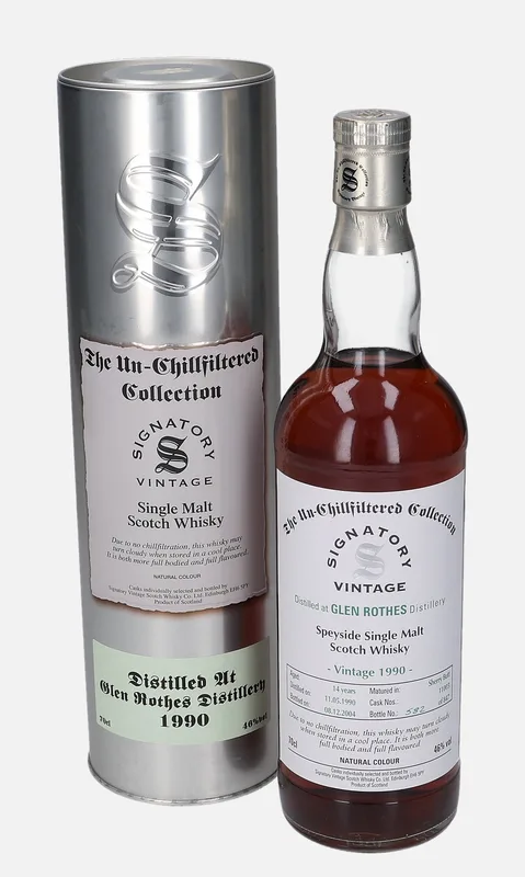 Glenrothes – 1990 14 Year Old Signatory Vintage Scotch Whisky Co. The Un-Chillfiltered Collection (70cl, 46%)
