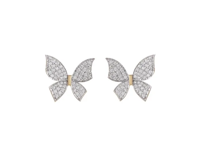Earrings - 18 kt. Yellow gold - 0.80ct. tw. Diamond (Natural) - Diamond