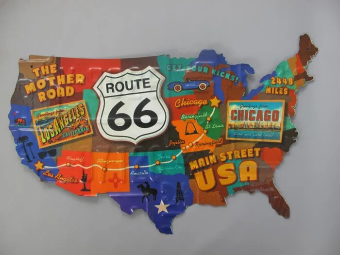 Sign - embossed coloured ROUTE 66 SIGN-United States - 2010