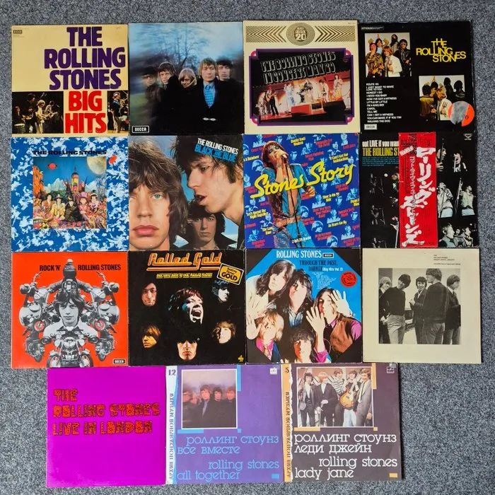 Rolling Stones - 15 excellent albums - LP albums (multiple items) - 1969